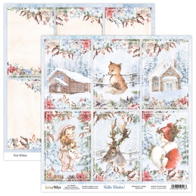 Pack 12 * 12 Hello Winter