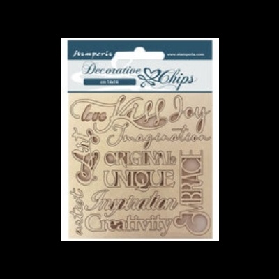 Pack de Chipboards - Klimt - palavras