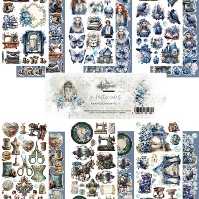 In Frosty Colors - EXTRA - pack 12*6 com extras para recortar