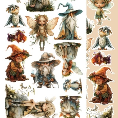 Tales of Moss and Fern - pack 12*6 com extras para recortar