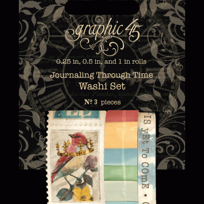 Journaling Through Time - Graphic 45 Set of Washi tapes