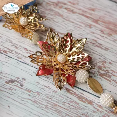 Joyous Christmas Dies Lace Flowers (2152)