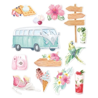 Ephemera Die cuts - summer vibes