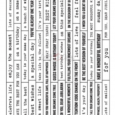 Pack Cardboard Quotes 8 / Birthday / Aniversário