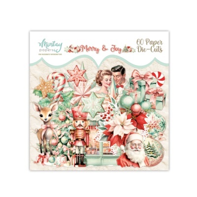 Pack de Die Cuts - Merry & Joy Mintay Papers
