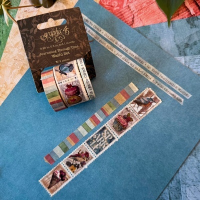 Journaling Through Time - Graphic 45 Set of Washi tapes