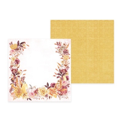 Conjunto de dois guardanapos quadrados, um floral e um amarelo texturizado