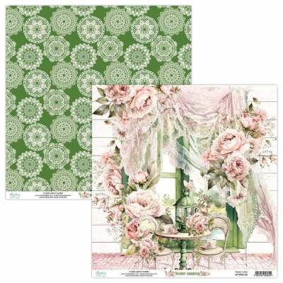 Papéis decorativos para scrapbooking com motivos florais e rendas