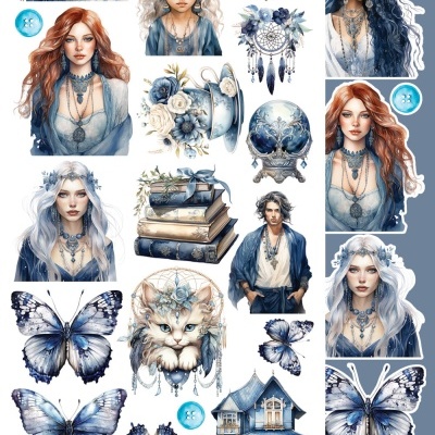 In Frosty Colors - EXTRA - pack 12*6 com extras para recortar