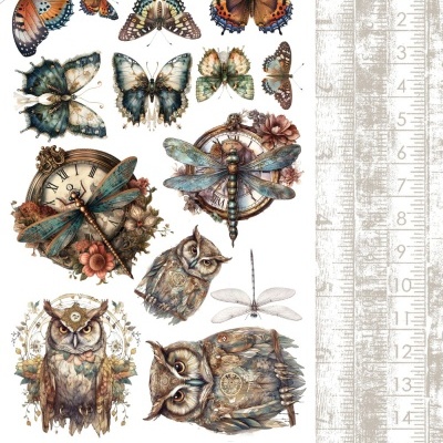 Natural Beauty - Junk Journal - pack 12*6 com extras para recortar