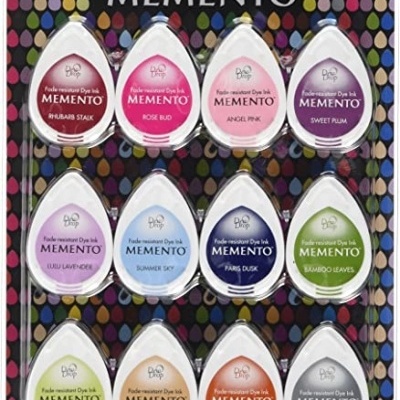 Tsukineko Memento Dew Drops Set "Sorbet Scoops" (12pcs)