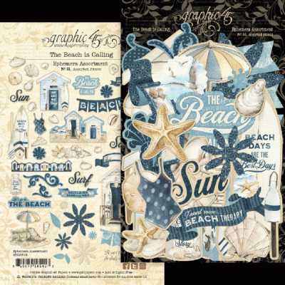 The Beach is Calling - Ephemera Set Assorment