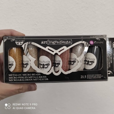 Pack de 6 frascos Micro Beads - Finnabair -Prima Marketing