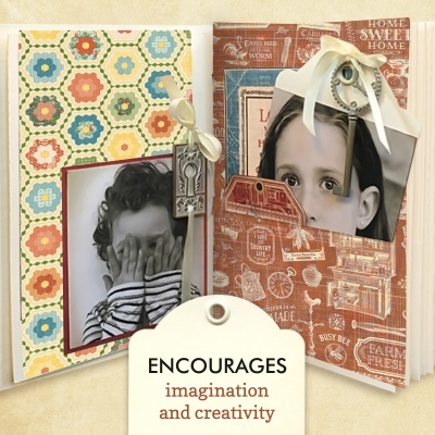 Álbum 6*8 Pocket & tag - Ivory (bege claro)