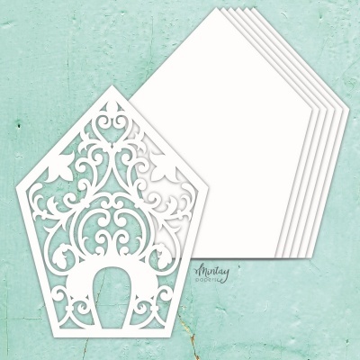 Álbum base chipboard - Birdhouse - Mintay