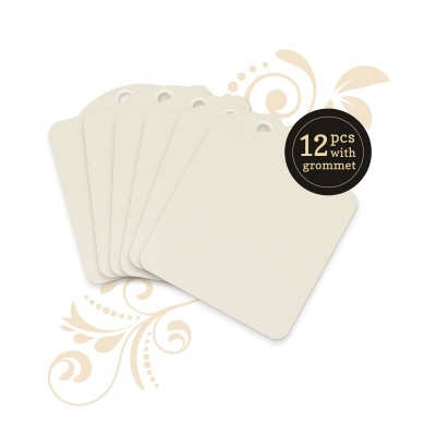 ATC Tags - ivory (bege claro)