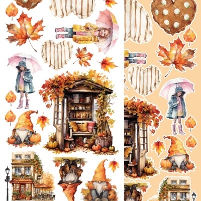 Gold Autumn - pack 12*6 pack de elementos para recortar