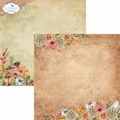 Elizabeth Craft Designs Autumn Harvest 12x12 Inch Patterned Cardstock Paper (C027)