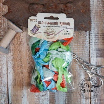 Old Fashion Ribbons Satin-set of 5 pcs - MZ5-04 (Country Fair)