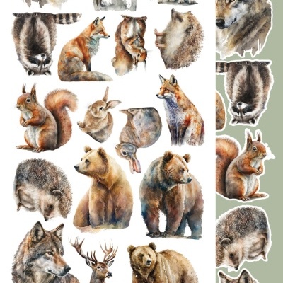 Whispers of the Mountains - pack 12*6 com extras para recortar