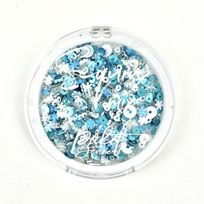 Picket Fence Studios Icicles Sequin Mix (azul)