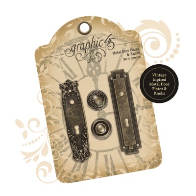 Placas e botões de porta de metal Graphic 45
