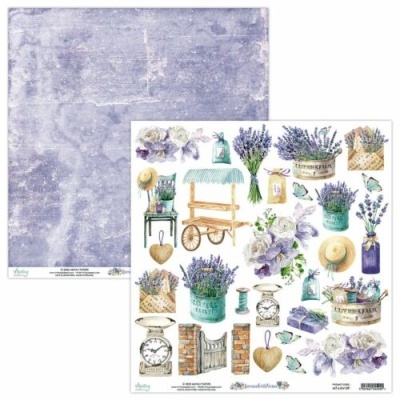 Folha de recortes - Lavander Farm 12*12