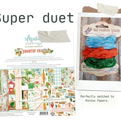 old fashion ribbons -set of 3 pieces -MZ-19 (Country Fair)