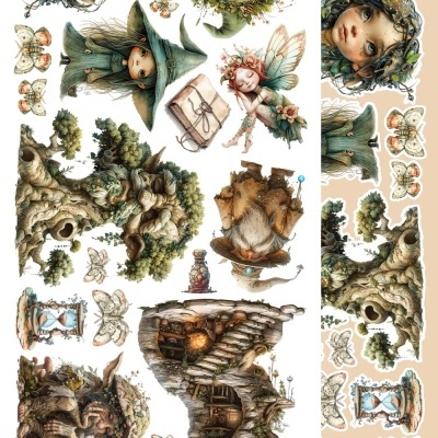 Tales of Moss and Fern - pack 12*6 com extras para recortar