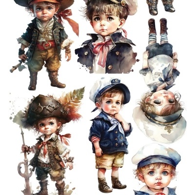 Folha piratinhas 12*6 para recortar