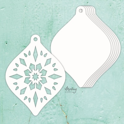 Álbum base Chipboard Christmas Bauble - Mintay