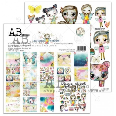 Pack da coleção 12*12 Butterfly Whispers - Ab Studio