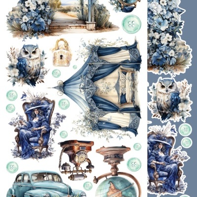 In Frosty Colors - EXTRA - pack 12*6 com extras para recortar