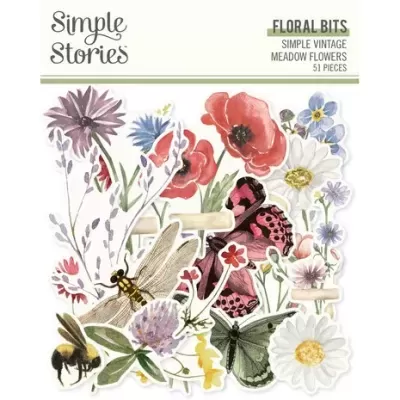 Simple Vintage Meadow Flowers Collector's Essential Kit (22901) - SImple Stories