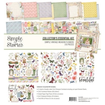 Simple Vintage Meadow Flowers Collector's Essential Kit (22901) - SImple Stories