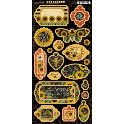 Let it Bee - Pack chipboards