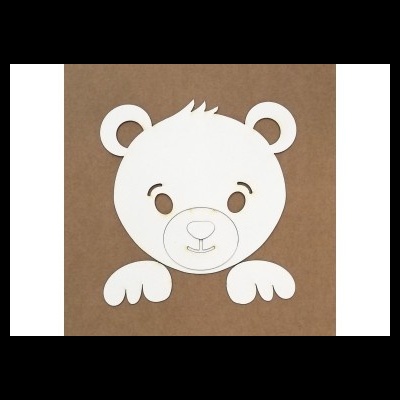 Silhueta para repuxado - Ursinho