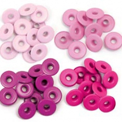 Pack eyelets / ilhoses 40 unidades rosa