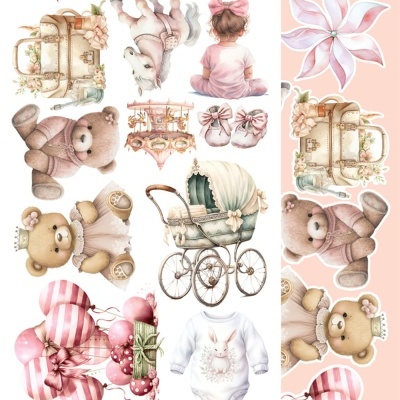 Hello Baby - Girl - 12*6 extras para recortar