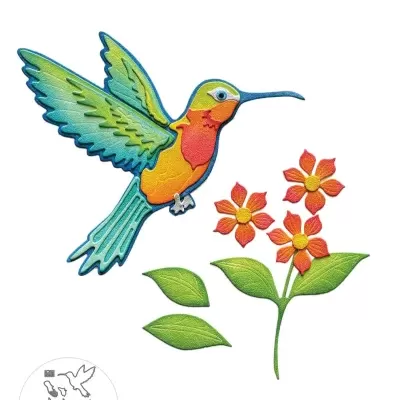 Layered Hummingbird - Elizabeth Craft Designs 2235