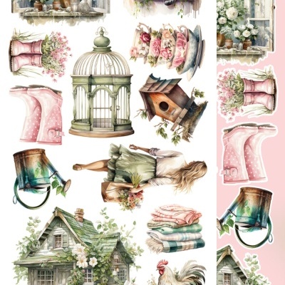 Soul of Spring - pack 12*6 com extras para recortar