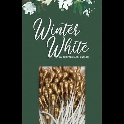 Winter White Gold Stamens (400pcs)