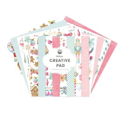 Maxi Creative Pad Natal Rosa Pack 12*12