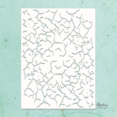 Mintay Stencil - Crackle