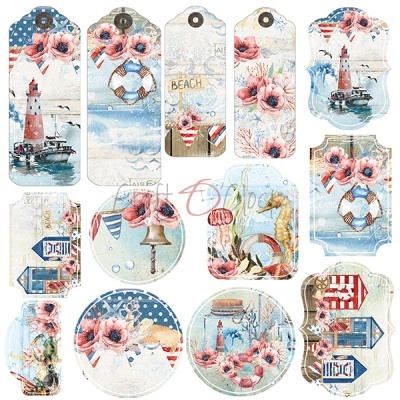Seaside Greetings - Pack 15*15