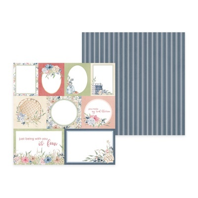 Folhas decorativas com molduras florais e padrões, texto inspirador