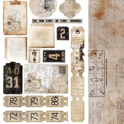 Natural Beauty - Junk Journal - pack 12*6 com extras para recortar