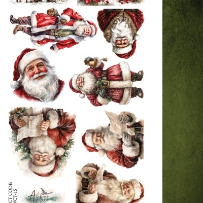 Wonderful Christmas Time - pais natal - 30*15 folha de recortáveis