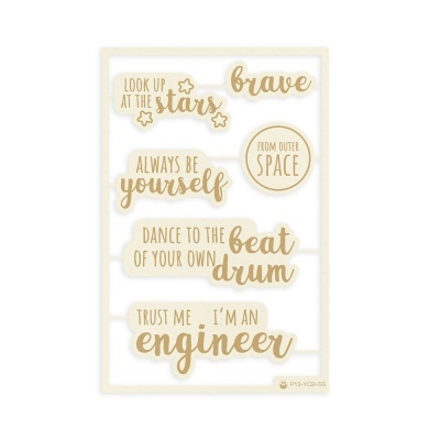 Light Chipboard - You Can be Anything - frases 4X6", 6PCS