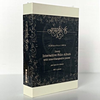 Interactive Folio Album Ivory (bege) - Graphic 45 Interactive Folio Album Ivory (bege) - Graphic 45